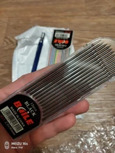 Lápiz mecánico de 2,0mm 2B, lápiz de actividades de escritura y dibujo, recambio de with12-color, papelería para oficina y escuela