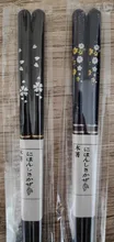 Wooden Chopsticks Cherry Tableware Long Vanzlife No-Slip Pointed Creative