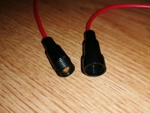 Glass-Tube Fuse-Holder 5x20mm-Fuse Screw-Type Quick-Blow 250V 10PCS with 22-Awg-Wire