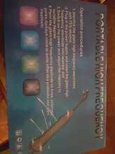 KONMISON-varita de electroterapia de alta frecuencia tubo de cristal, eliminador de acné y puntos, masajeador de belleza para Spa y cuerpo