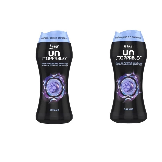 [2 PACK] LENOR STOPPABLES softener perfumed pearls UNSTOPPABLE DREAMS 210 GR