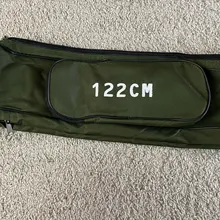 Soporte de caña de pescar plegable portátil, bolsa de almacenamiento de herramientas para caña de pescar