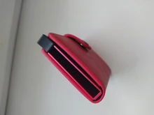 Bycobecy-tarjetero de aluminio con broche para hombre y mujer, funda de Metal RFID para tarjeta de identificación inteligente, Delgado, titular de la identificación, cuero PU