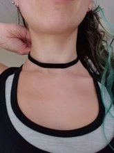 De moda de terciopelo negro gargantilla collar cuerda de terciopelo declaración collar estilo punky de joyería de moda para mujer