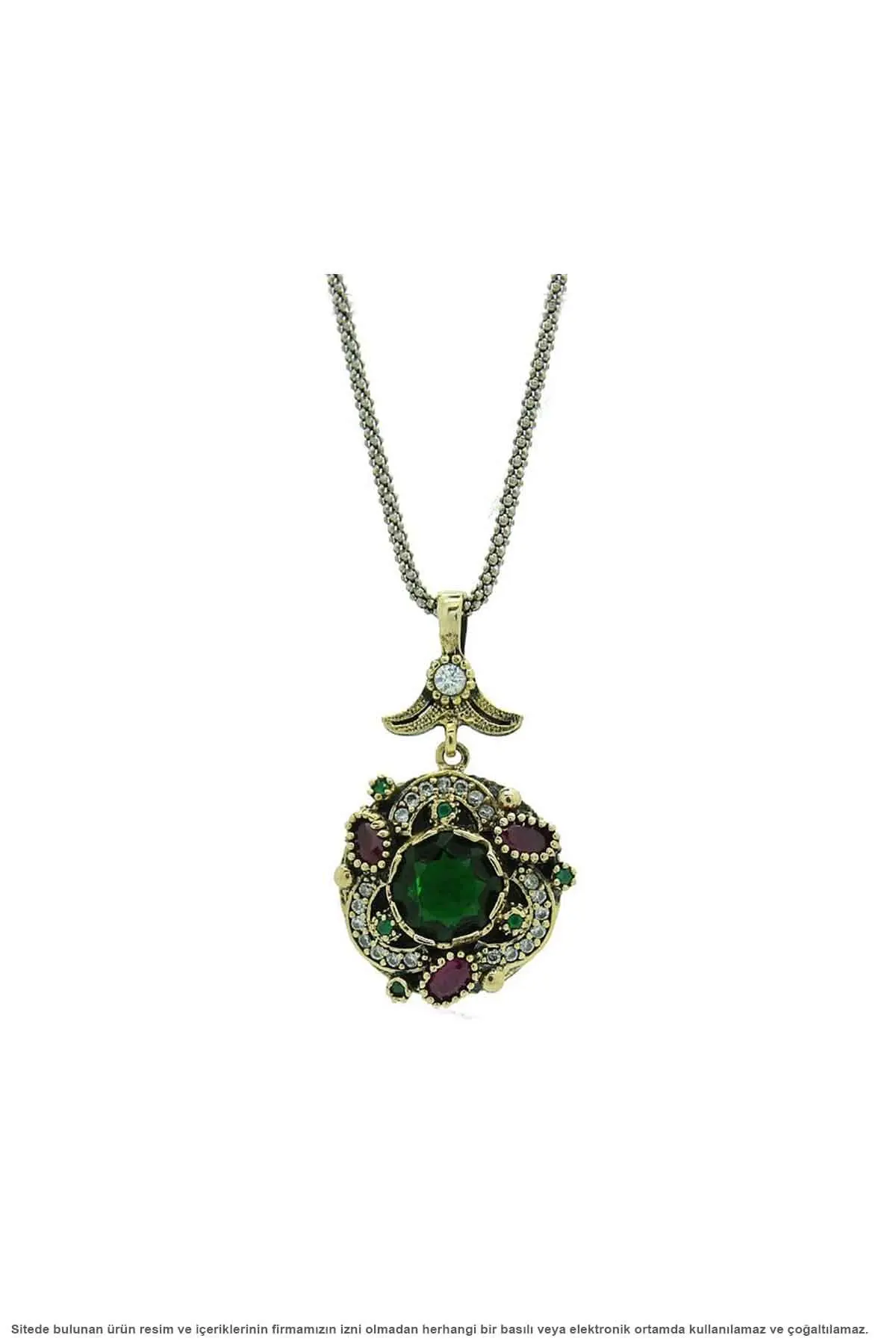 

Silver Jade Stone Authentic Lady Necklace