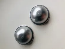 Moldes de bombas de baño redondos de aleación de aluminio, 2 uds., herramienta artesanal, bomba de baño, Bola de sal, regalos caseros, molde de esfera semicircular