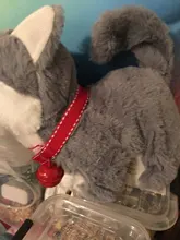 Molde de exhibición de simulación de felpa eléctrica para niños, muñeco de felpa eléctrico, perro Corgi, cola de conejo, culo que se tambalea, Robot de juguete para niños