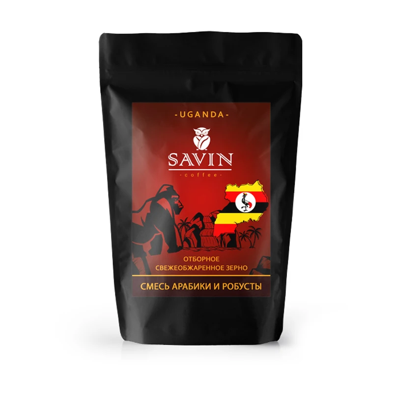 Coffee beans Savin аrabica uganda сoffee machine coffee capsules instant ground jezve for food espresso blend 1kg vietnam strong energy drink
