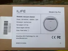ILIFE V3s Pro Robot Aspirador 600pa succión máquina ideal para los pelos de mascotas anti-colisión y auto-carga