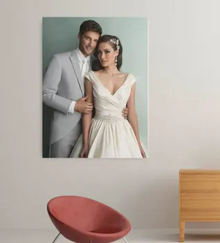 

Personalized Bride Groom Marriage Souvenir Canvas Table (70x100 cm.)