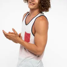 Дефакто мужские летние майки без рукавов мужские повседневные белые топы нижнее белье мужские хлопковые Undershirts-I8784AZ18HS