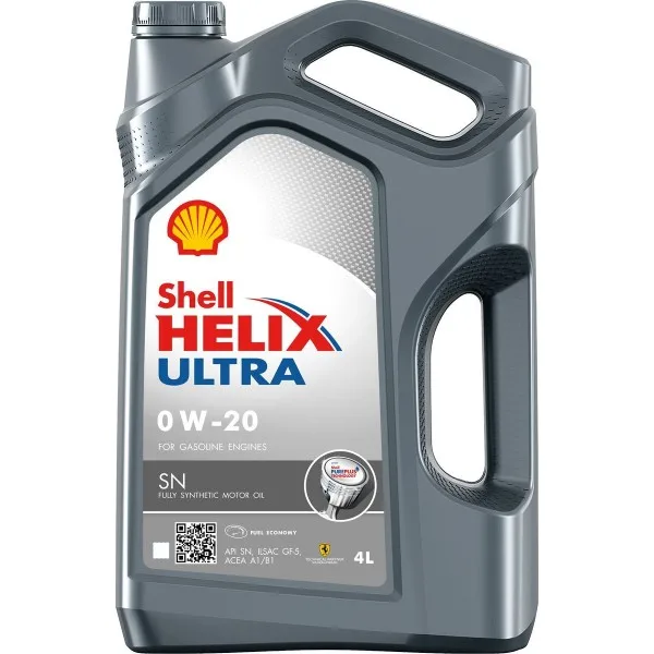 Моторное масло Shell HELIX ULTRA SN 0W-20 4L