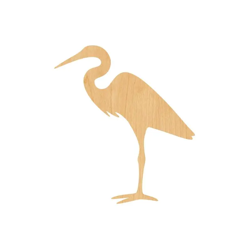Egret лазерная резка деревянная форма ремесло поставка-Незавершенный