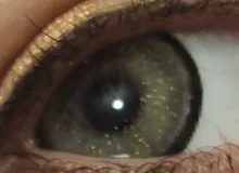 OVOLOOK-2pcs/par de lentes de Color dorado, lentillas bonitas de 6 tonos, lentillas de Color dorado (diámetro: 14,5mm)