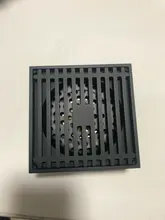 Shower Floor Drain-Cover Waste-Floor-Drain-Hideep Washroom Brass Black Square 10x10cm