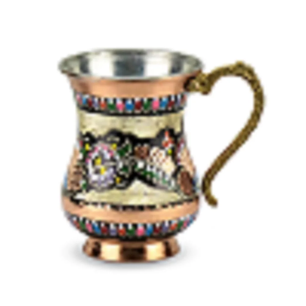 A2-Copper Pitcher Turkish Water Pitcher Large Water Jug Juice Jug Pure Copper Pitcher Carafe 2 Lt (70 fl) Handhamade MADE IN TURKEY