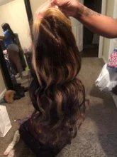 Pelucas de cabello humano brasileño no Remy, postizo de encaje Frontal, 13x4, Color miel