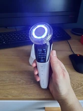 Masajeador Facial EMS con luz LED, terapia de vibración Sónica, eliminación de arrugas, estiramiento de la piel, tratamiento frío caliente, dispositivo de belleza para el cuidado de la piel