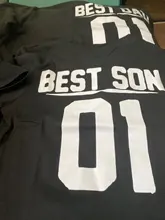 Camisetas para papá e hijo, trajes familiares para padre e hijo, regalo del Día del Padre, aspecto de verano, 1 ud., 01