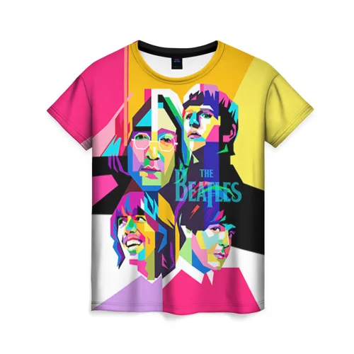 Женская футболка 3D The Beatles | одежда
