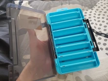 Kingdom Fishing Box 12 14 compartimentos accesorios de pesca, cajas de anzuelos de señuelo de almacenamiento de doble cara de alta resistencia, caja de aparejos de pesca