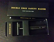 Maquinilla de afeitar de doble filo, maquinilla de afeitar de doble filo con 10 cuchillas de afeitar, Premium Wet, clásica, de Metal, se adapta a todas las cuchillas de afeitar estándar