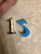 Cartel de número de puerta, autoadhesivo, 3D, 5cm/7cm, para apartamento, Hotel, oficina, dirección, calle, pegatinas, señal de placa