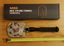 Multifuncional Mini jardín plegable portátil de acero inoxidable pala jardín vegetales para plantar cavando pala hacha al aire