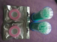 Pinceles de maquillaje desechables para pestañas, 2020 Uds., cabeza larga, Verde menta, Micro rímel, para permanente de pestañas, novedad de 100