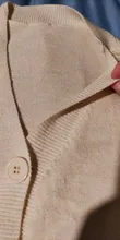 Muelle Verde pantalones abrigos 2020 flojo señoras corto de punto suéteres de manga larga botones V sólido cuello Cardigan para mujer nuevo