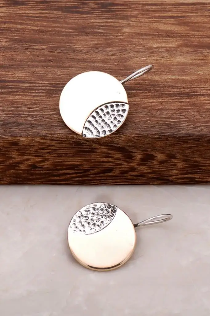 

DESIGN HITTITE MOTIF HAMMER TATTOO SILVER EARRING 1563 High Quality Hand Made Original Filigree Silver Jewellery Gift for Women