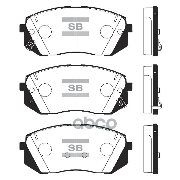 Колодки Тормозные Kia Optima 16- Передние 16 Sangsin Brake Sp1848 Sangsin brake арт. SP1848