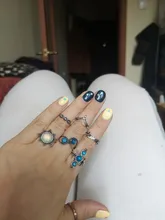 Tocona, conjunto de anillos con corona tallada, corazón rosa, flor de Elefante dorado antigua Bohemia, anillo para dedo nudillo Midi, joyería para mujer