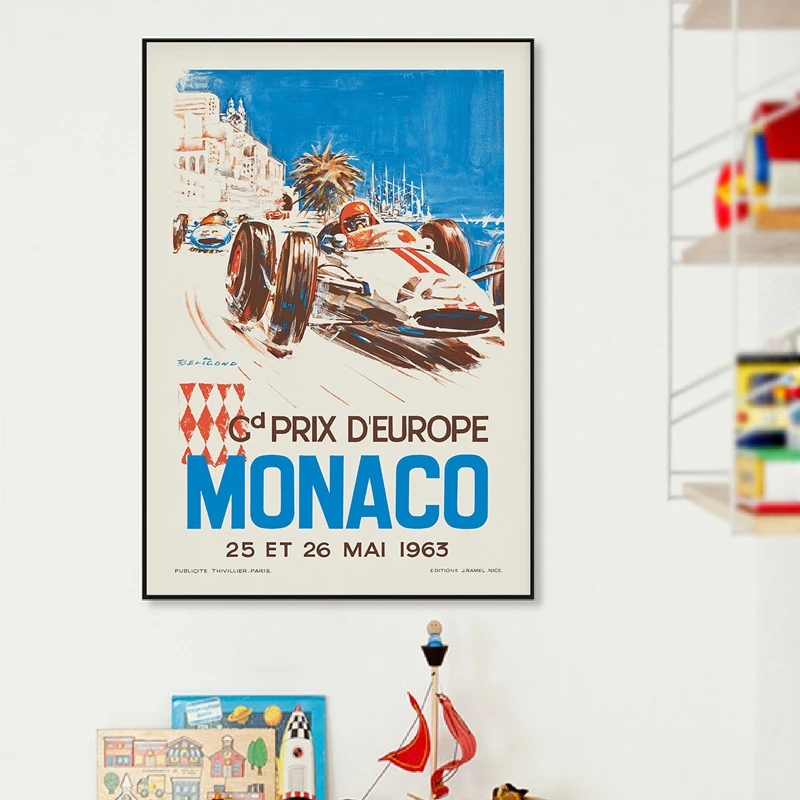 1963 Monaco Grand Prix Print