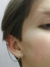 Pendientes Punk sin Piercing para el cartílago, pendientes con Clip para la oreja, para mujeres y niñas