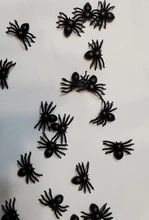 Toy Party-Decoration-Supplies House Simulation Horror Spider Black 50pcs Halloween -3