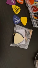 Guitarra elegir titular de plástico carcasa de plectro con adhesivo de la guitarra cajas de almacenamiento para 1-3 piezas selecciones de guitarra
