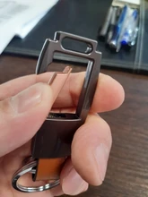 QOONG-Llavero de cuero genuino para hombre, de aleación de alta calidad, bolso colgante, elegante, de negocios, coche, llavero con anilla, soporte, joyería Y58, 2021