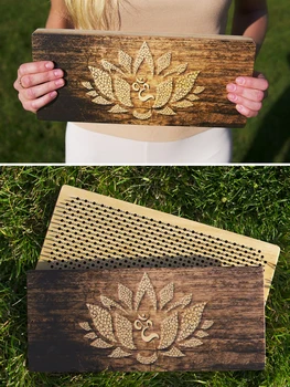 

Sadhu board "Lotus" buy with nails for yoga size 320*140 Level 1 F20 with pattern Russia FORT fast shipping