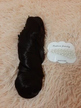 Extensiones de Cabello para mujer, coletas con ondas, 14 pulgadas, pelo sintético Rubio, extensión Natural