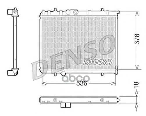 Радиатор, Охлаждение Двигател Denso арт. DRM21034