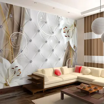 

Wall mural-Morning Lilies - 250x175 cm