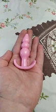 BESTCO-tapón Anal para masturbación, 18 + cuentas para estimular el punto G Vaginal, masaje para orgasmo, consolador, Juguetes sexuales para adultos, producto erótico SM