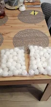Huieson-pelotas de tenis de mesa 30 50 100, Material inglés, 3 estrellas, 40 + Pelotas de Ping Pong de plástico ABS, para entrenamiento de tenis de mesa