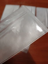 Funda de tarjeta de Pvc transparente impermeable, PROTECTOR DE PLÁSTICO de silicona para tarjetas de identificación, 5 unidades