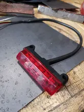 Lámpara LED de freno trasero para motocicleta, luz de matrícula trasera de 12V, accesorios decorativos