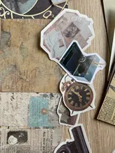 30 unids/set Vintage Scrapbooking Diy Paquete de pegatinas Retro decorativa Natural colección diario Washi etiqueta engomada de papel de arte
