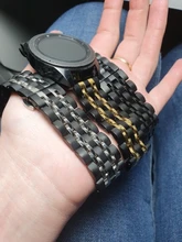 Bracelet Strap 20mm-Band 46mm Galaxy Watch Amazfit Gtr Active2 40mm Stainless-Steel Samsung