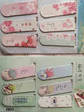 JIANWU 6 unids/set lindo imán de dibujo animado marcador vida fresco regalo creativo magnético marcadores para libros kawaii escuela suministros