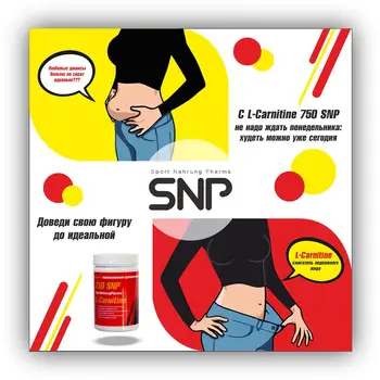 

L-carnitine 750 SNP No. 120 article 750120 for control and weight loss